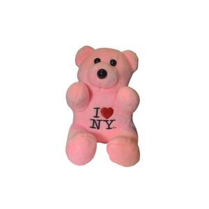 City Merchandise Pink I Love New York Teddy Bear Plush Stuffed Animal 6in